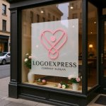 画像7: ハートと人の優しいロゴ (7)