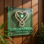 画像11: ハートと人の優しいロゴ (11)