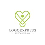 画像3: ハートと人の優しいロゴ (3)