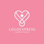 画像4: ハートと人の優しいロゴ (4)