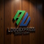 画像5: 六角形とAUの組み合わせロゴ (5)