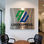 画像7: 六角形とAUの組み合わせロゴ (7)