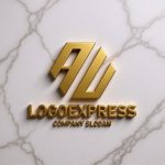 画像13: 六角形とAUの組み合わせロゴ (13)