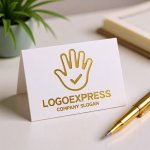 画像16: 手とチェックマークの安心ロゴ (16)