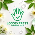 画像9: 手とチェックマークの安心ロゴ (9)