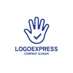 画像3: 手とチェックマークの安心ロゴ (3)