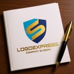 画像6: S字の堅牢なシールドロゴ (6)