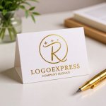 画像16: エレガントなRと輝く星のロゴ (16)