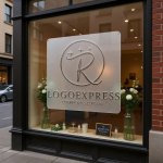 画像7: エレガントなRと輝く星のロゴ (7)