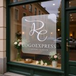 画像7: エレガントに絡み合うRとEのロゴ (7)