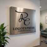 画像13: エレガントに絡み合うRとEのロゴ (13)