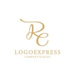 画像3: エレガントに絡み合うRとEのロゴ (3)