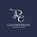 画像4: エレガントに絡み合うRとEのロゴ (4)