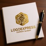 画像6: 複雑な構造のキューブロゴ (6)