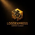 画像12: 複雑な構造のキューブロゴ (12)