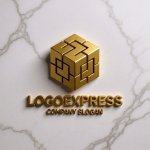 画像13: 複雑な構造のキューブロゴ (13)