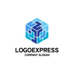 画像3: 複雑な構造のキューブロゴ (3)