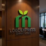 画像9: M字と葉っぱの自然派ハウスロゴ (9)