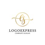 画像1: 優雅なESの筆記体ロゴ (1)