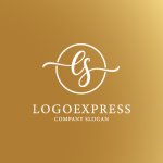 画像4: 優雅なESの筆記体ロゴ (4)