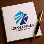 画像6: 五角形とK字のダイナミック先進ロゴ (6)