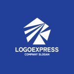 画像4: 五角形とK字のダイナミック先進ロゴ (4)