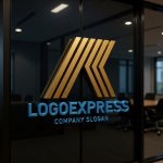 画像15: K字の力強いライン建設ロゴ (15)