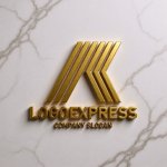 画像13: K字の力強いライン建設ロゴ (13)