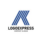 画像3: K字の力強いライン建設ロゴ (3)