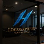 画像15: シャープなH字のスピードロゴ (15)