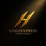 画像12: シャープなH字のスピードロゴ (12)