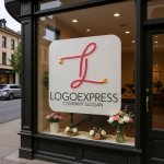 画像7: 優雅なL字の輝くロゴ (7)