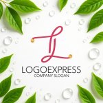 画像9: 優雅なL字の輝くロゴ (9)