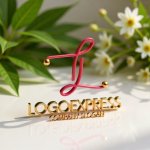 画像12: 優雅なL字の輝くロゴ (12)