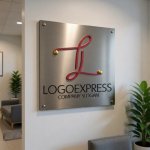 画像13: 優雅なL字の輝くロゴ (13)