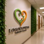 画像15: 温かいハートと成長のロゴ (15)