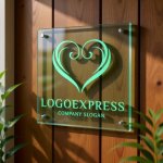 画像11: 優雅な曲線で描かれたハートのロゴ (11)