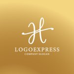 画像4: エレガントなH字のロゴ (4)