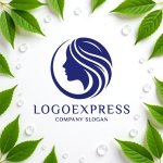 画像9: 優雅な女性のシルエットロゴ (9)