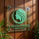 画像11: 優雅な女性のシルエットロゴ (11)