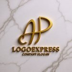 画像13: 優雅に絡み合うAP（またはH）のロゴ (13)