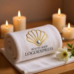 画像5: 貝殻と真珠のエレガントビューティーロゴ (5)