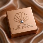 画像14: 貝殻と真珠のエレガントビューティーロゴ (14)