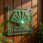 画像11: 貝殻と真珠のエレガントビューティーロゴ (11)