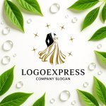 画像9: ウェディングドレスとタキシードの輝きロゴ (9)