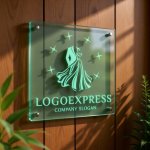 画像11: ウェディングドレスとタキシードの輝きロゴ (11)