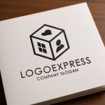 画像14: キューブ型の「家・人・心」ロゴ (14)