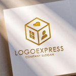 画像11: キューブ型の「家・人・心」ロゴ (11)