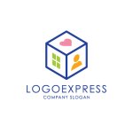 画像3: キューブ型の「家・人・心」ロゴ (3)