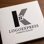 画像14: K字と家が融合したロゴ (14)